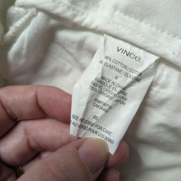Vince cropped white pants size 6 - Picture 11 of 12